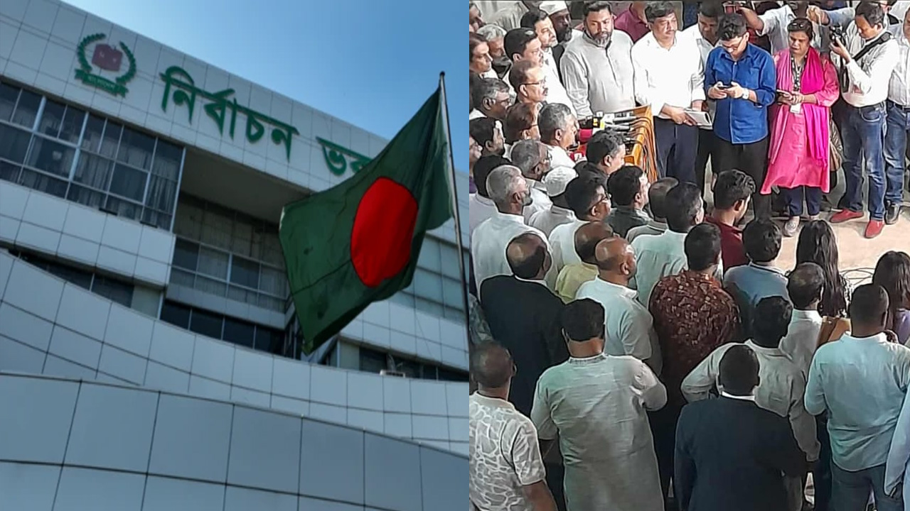 ইসির সীমানা নিয়ে শুনানি: ভেতরে সুনসান, বাইরে উত্তেজনা