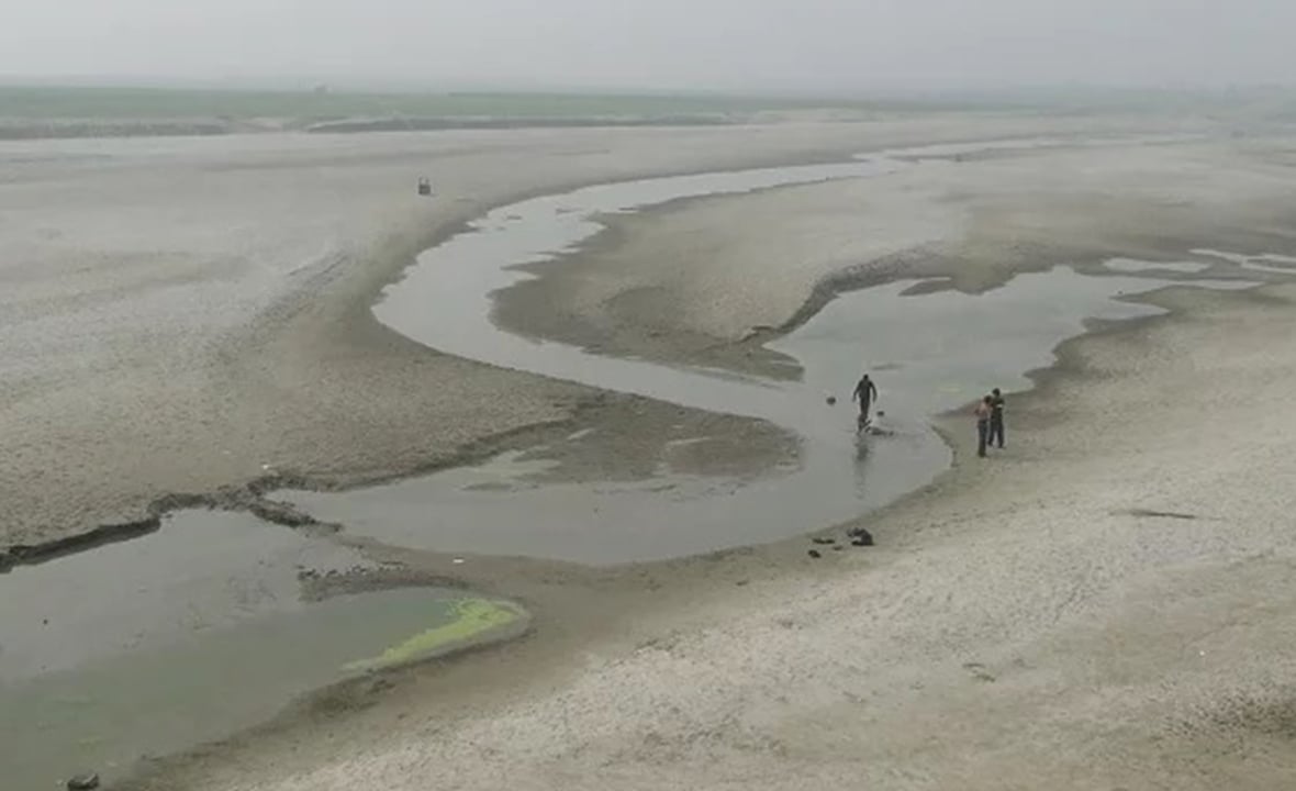 ফারাক্কার প্রভাবে পদ্মা এখন ধু-ধু বালুচর