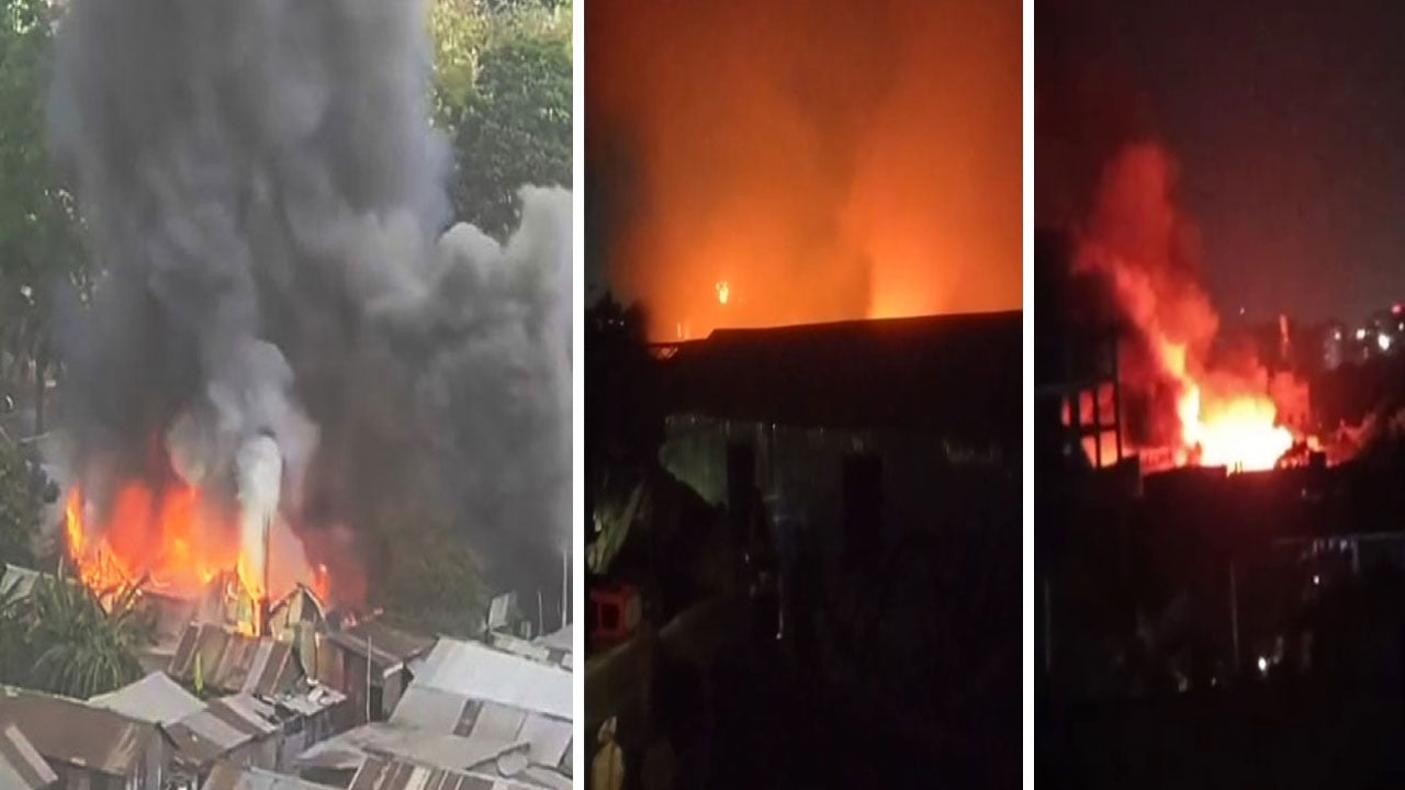 রাজধানীর শ্যামল পল্লী বস্তিতে ভয়াবহ আগুন, নিয়ন্ত্রণে ৭ ইউনিট