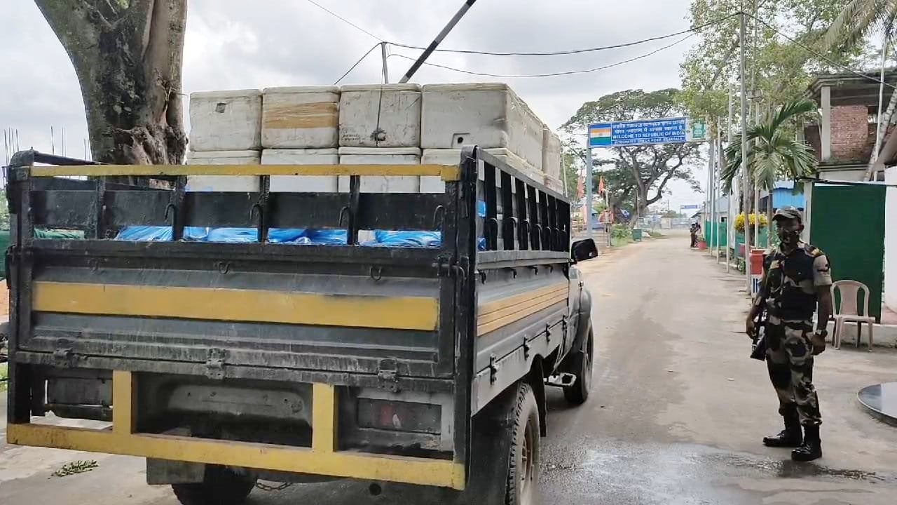 আখাউড়া স্থলবন্দর দিয়ে মাছ রপ্তানি বন্ধ