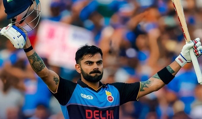 শচীনের পর ১৬ হাজার রানের মাইলফলকে কোহলি