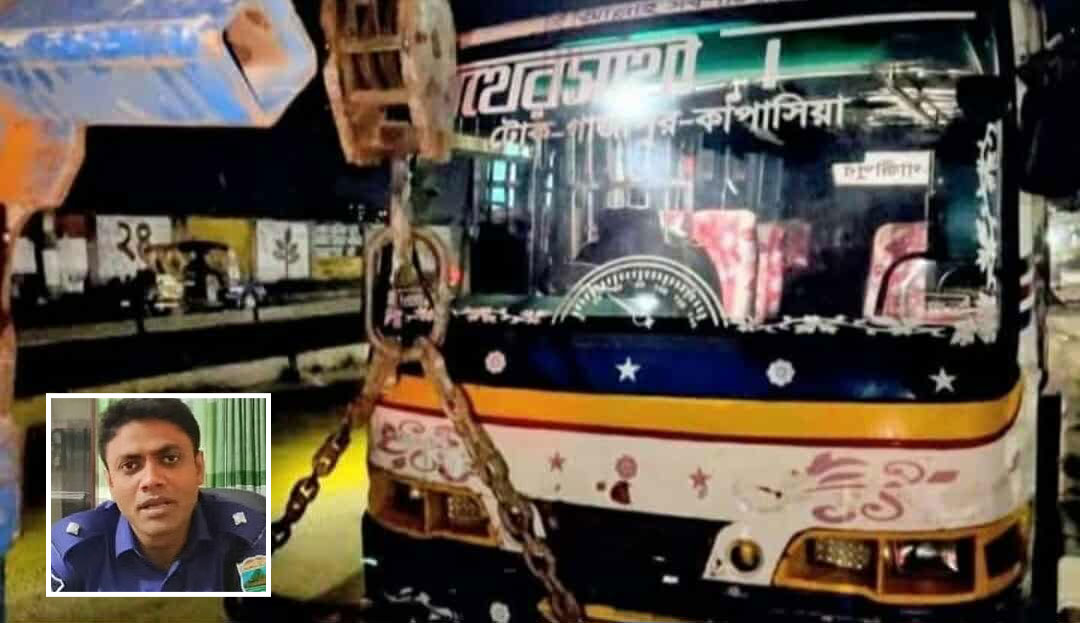 গাজীপুরে বাসচাপায় ডিবির ওসি নিহত, গুরুতর আহত স্ত্রী