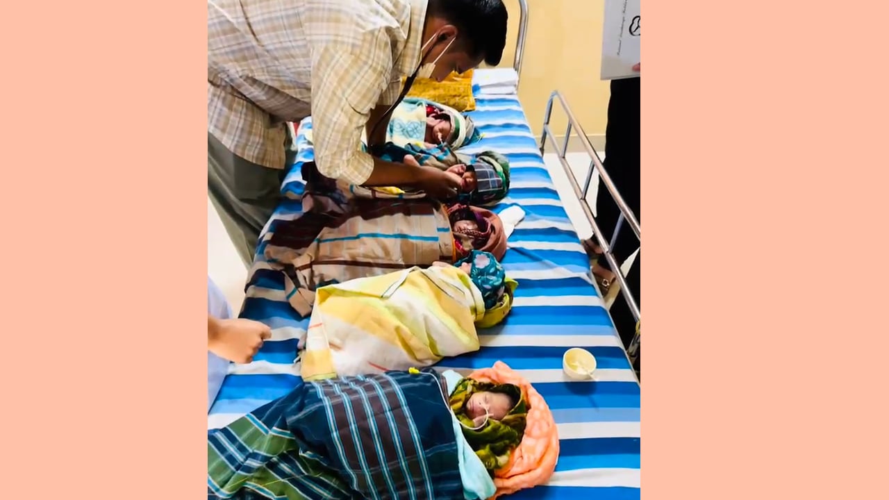 কাপাসিয়ায় একসঙ্গে ৫ সন্তানের জন্ম, সুস্থ আছে সবাই