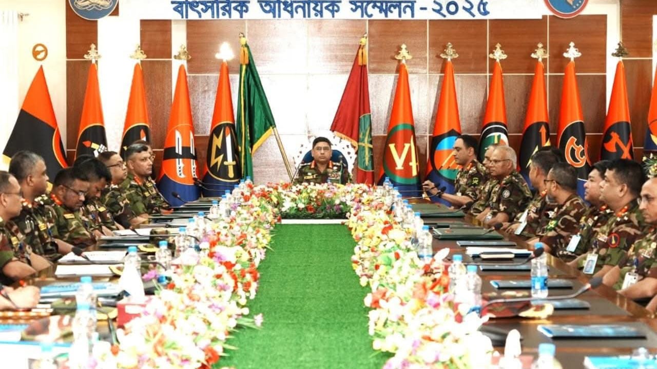 আর্মি এয়ার ডিফেন্স কোরের বার্ষিক অধিনায়ক সম্মেলনে সেনাপ্রধান