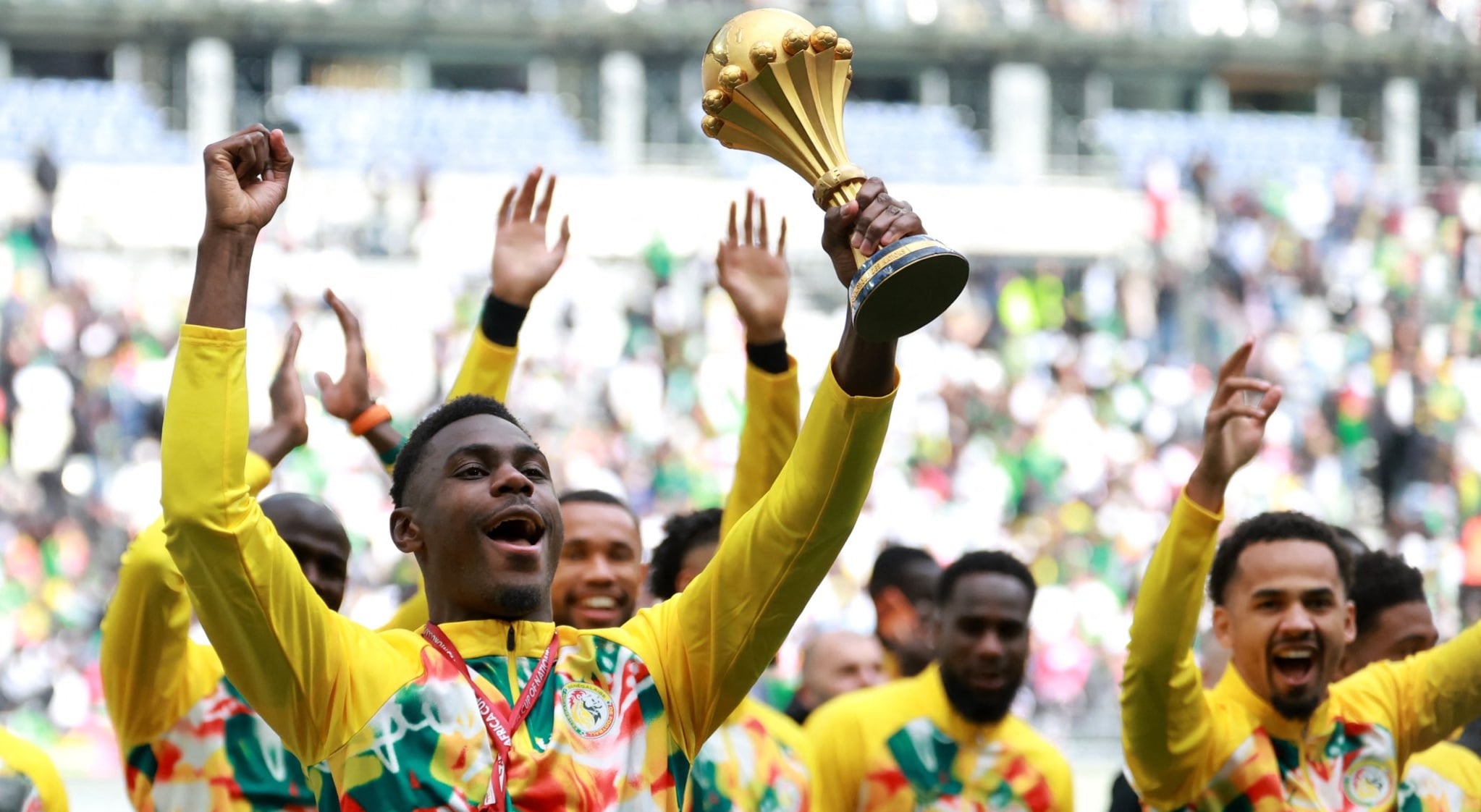 শিরোপা বাতিল, তবুও সেনেগালের ট্রফি প্যারেড