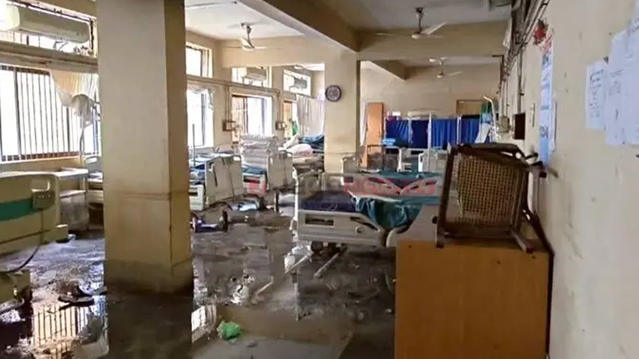 খুমেক হাসপাতালে আগুন আতঙ্কে নারী রোগীর মৃত্যু
