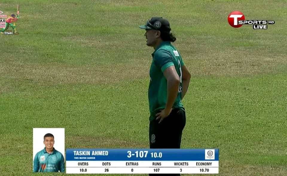 খরুচে বোলিংয়ে শীর্ষে তাসকিন!