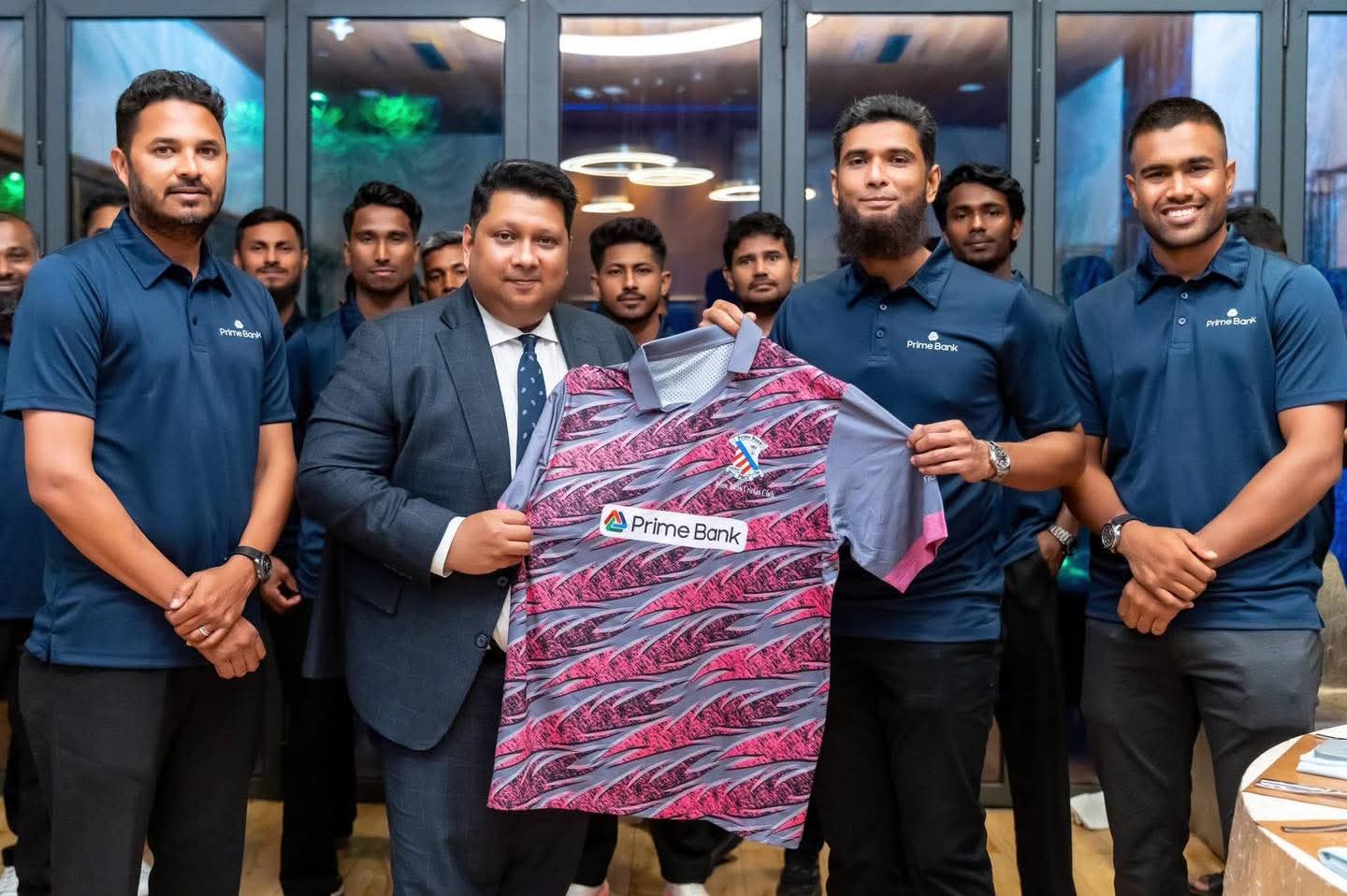 প্রাইম ব্যাংকের জার্সি উন্মোচন