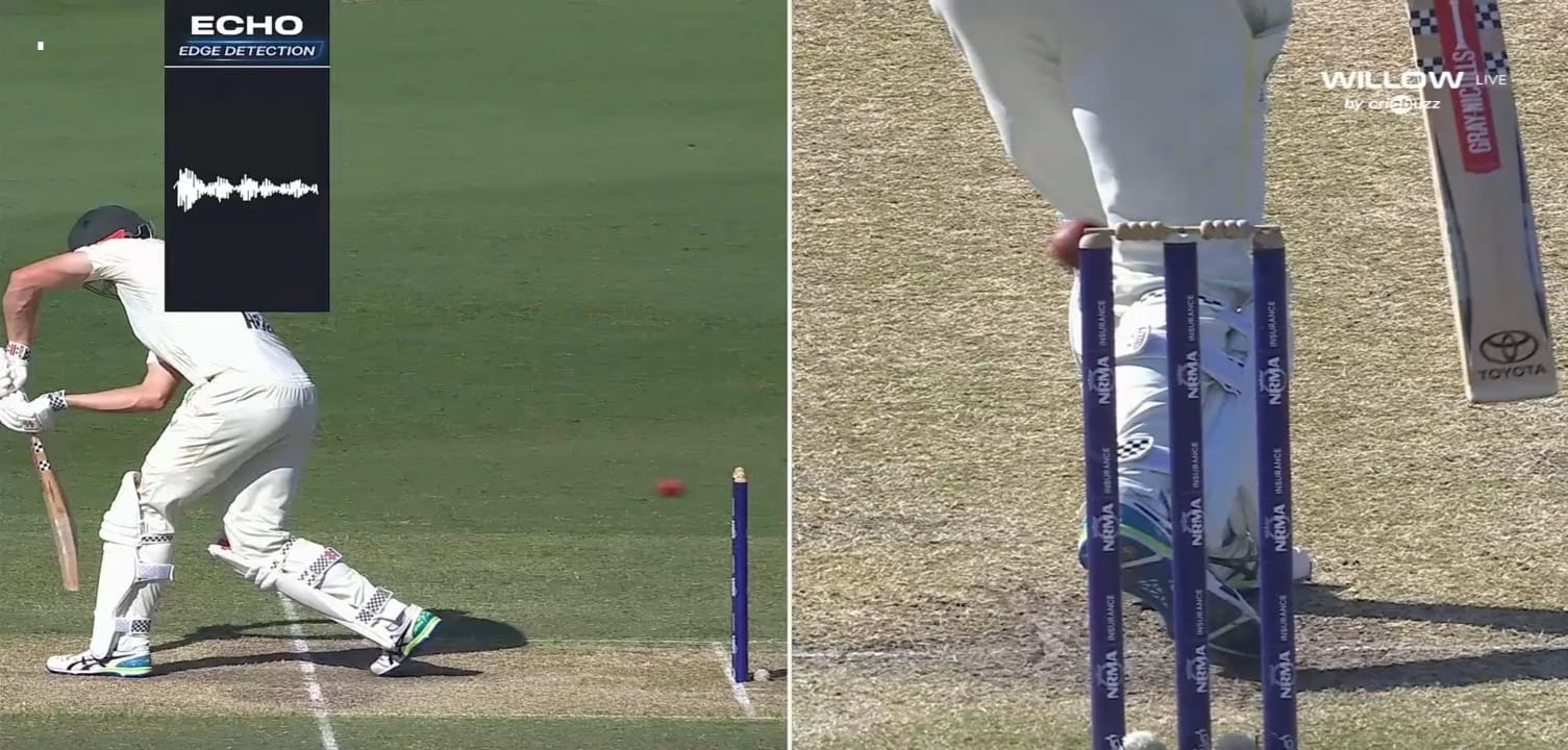 স্টাম্পে বল লেগেও বেঁচে গেলেন গ্রিন!