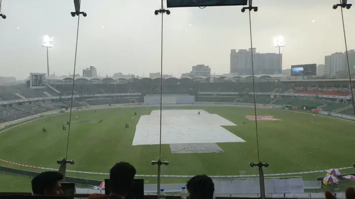বৃষ্টিতে বন্ধ খেলা