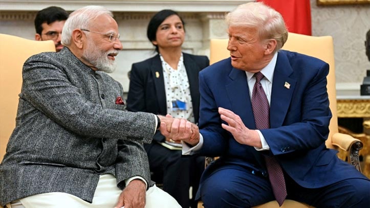 ভারতের ওপর ‘প্রতিশোধমূলক শুল্ক’ আরোপের ঘোষণা ট্রাম্পের