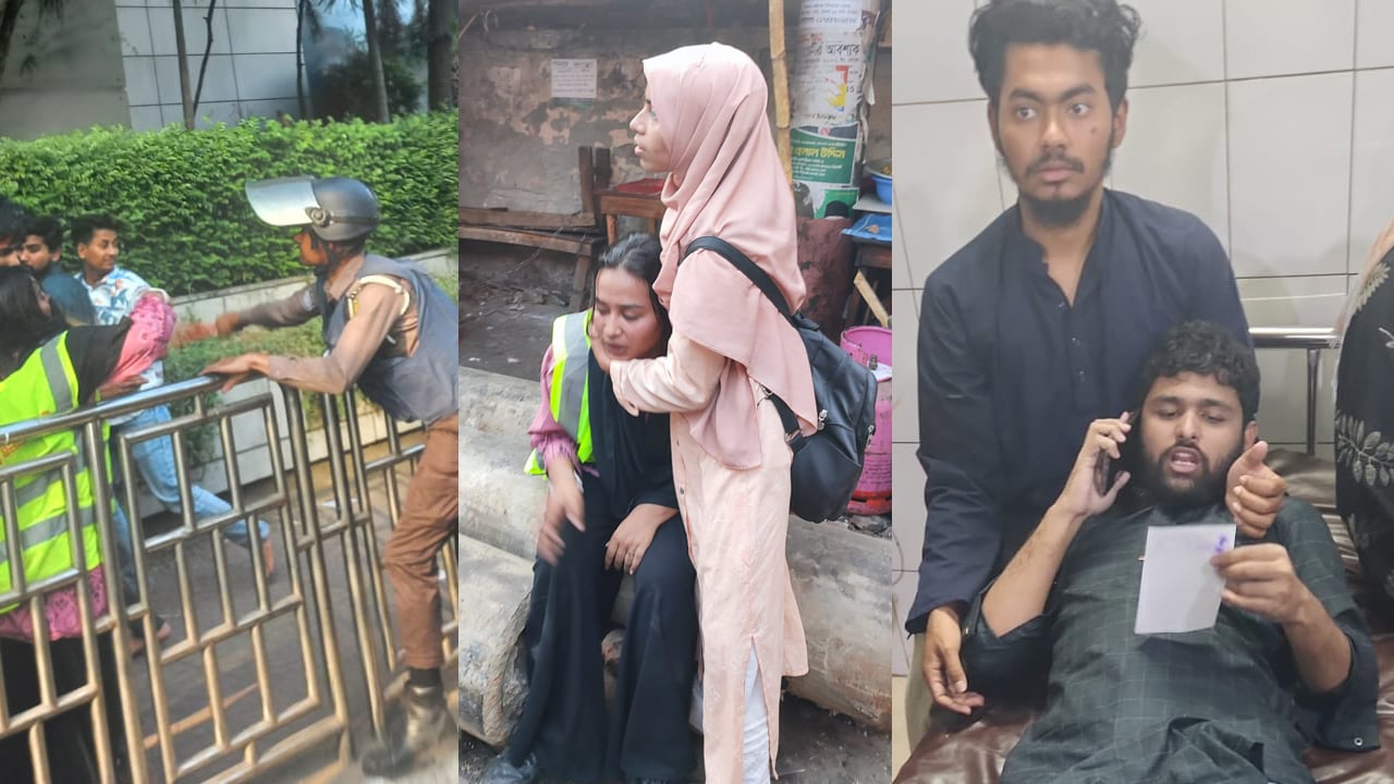 পুলিশ-ইনকিলাব মঞ্চ সংঘর্ষ, জাবেরসহ আহত ১৫