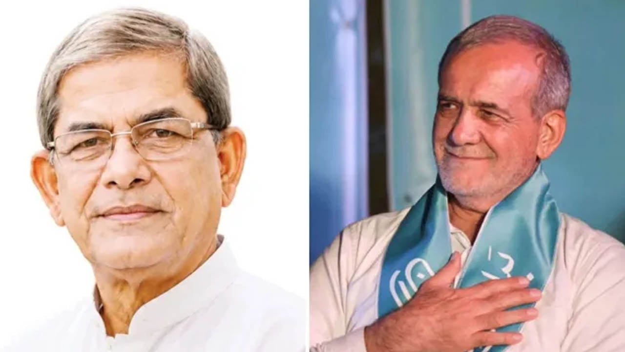 রাষ্ট্রপতি মির্জা ফখরুলকে ইরানের প্রেসিডেন্টের অভিনন্দন