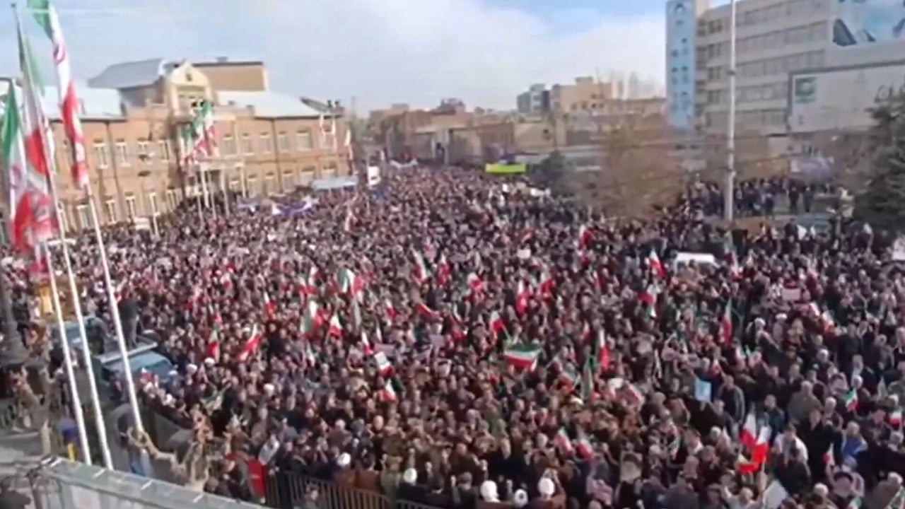 আমরা যুদ্ধকে ভয় পাই না: তেহরানে সমাবেশে ইরানিরা