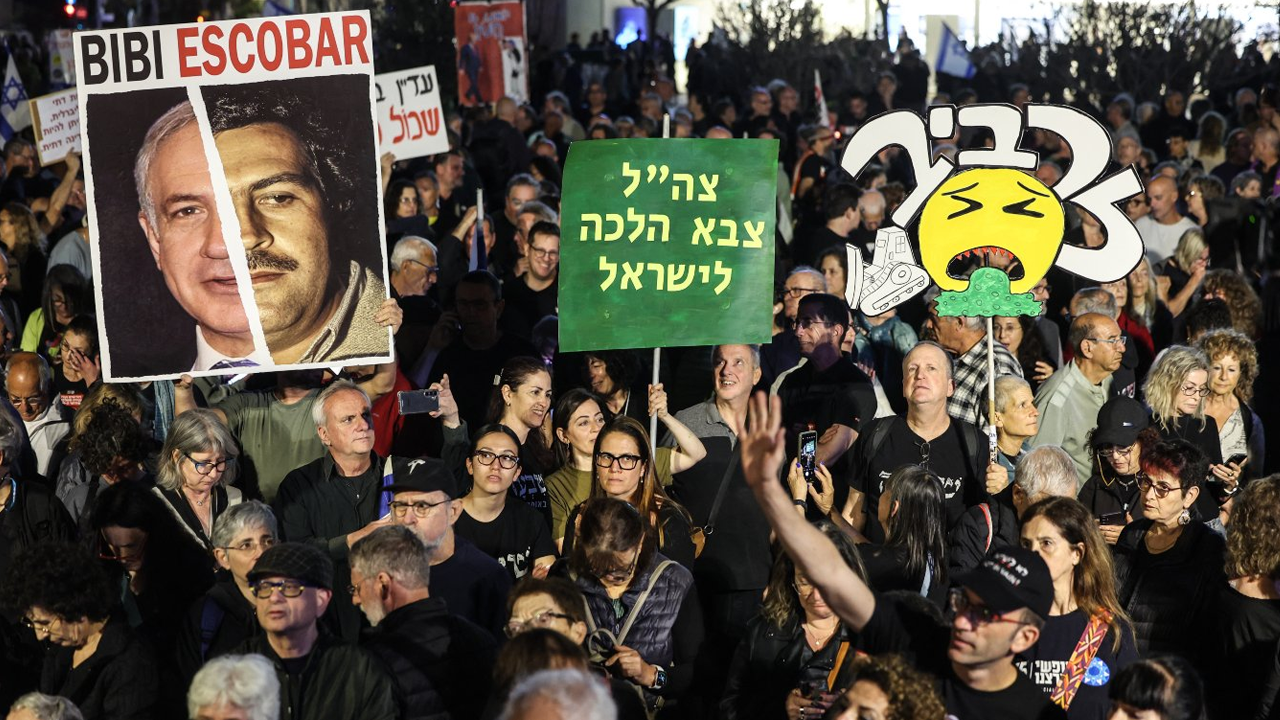 ইসরাইলে নেতানিয়াহুর বিরুদ্ধে ব্যাপক বিক্ষোভ