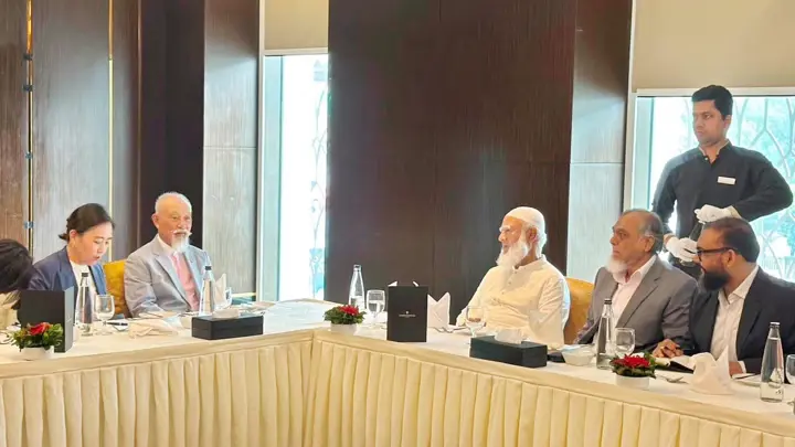 জামায়াত আমিরের সঙ্গে জাপানের নিপ্পন ফাউন্ডেশন চেয়ারম্যানের সাক্ষাৎ