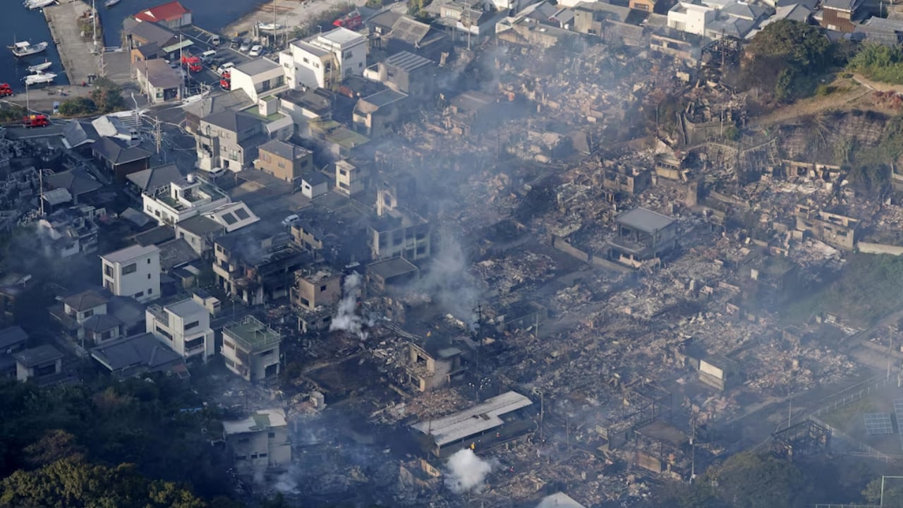 জাপানে আগুনে পুড়লো ১৭০টির বেশি ভবন