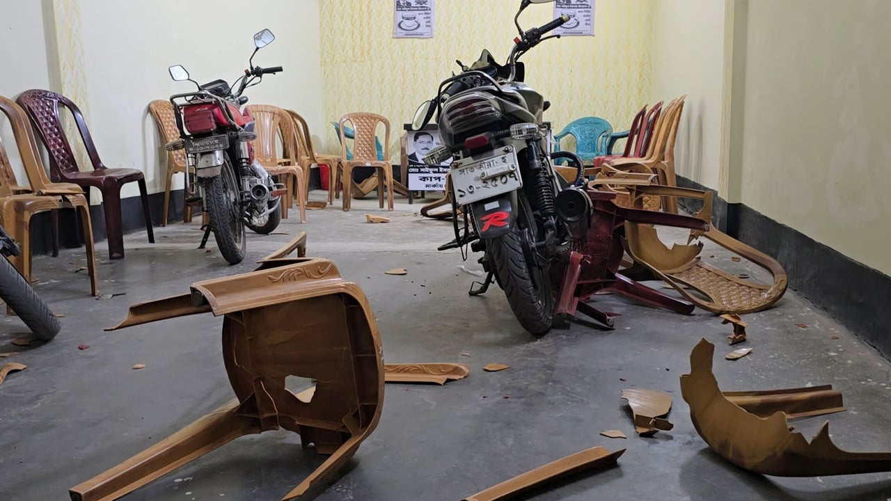 ঝিনাইদহ-৪ আসনে স্বতন্ত্র প্রার্থীর দুই নির্বাচনী অফিস ভাংচুর