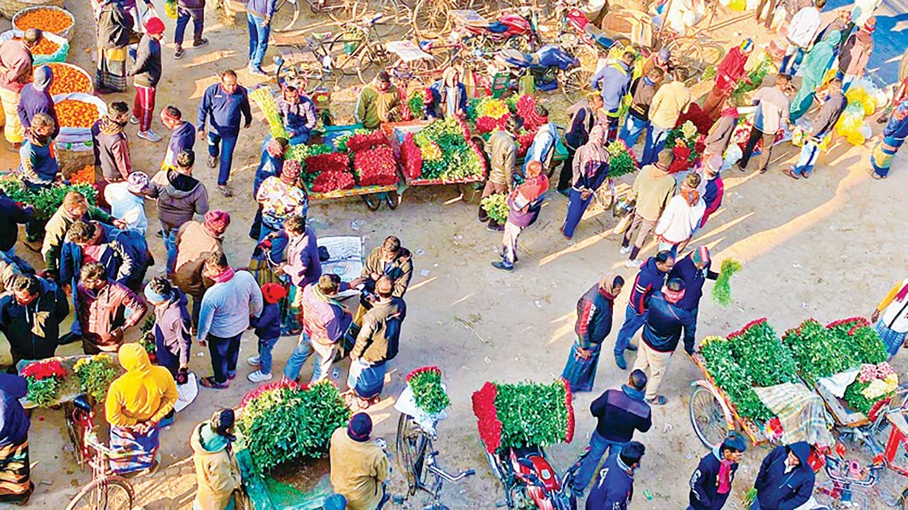 বিজয় দিবসে গদখালীতে ৫ কোটি টাকার ফুল বিক্রির লক্ষ্যমাত্রা