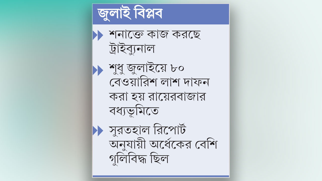 এখনো পরিচয় মেলেনি ১২১ শহীদের
