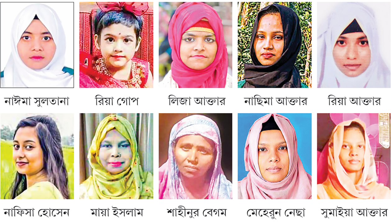 জুলাইয়ের রক্তাক্ত ইতিহাসে অমর ১০ নারী-শিশু