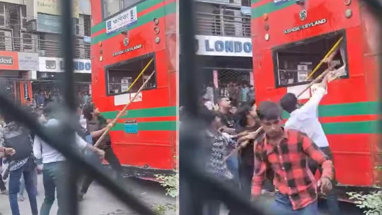 উত্তরায় ঢাবির বাসে হামলার ঘটনায় গ্রেপ্তার ৫