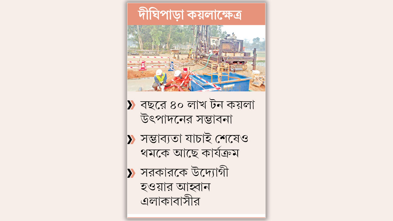 আবিষ্কারের ৩০ বছর পরও কয়লা তোলার উদ্যোগ নেই