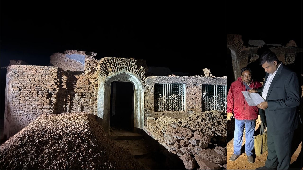 ইউএনওর হস্তক্ষেপে বন্ধ কচুয়ার জমিদারবাড়ি ভাঙার কাজ