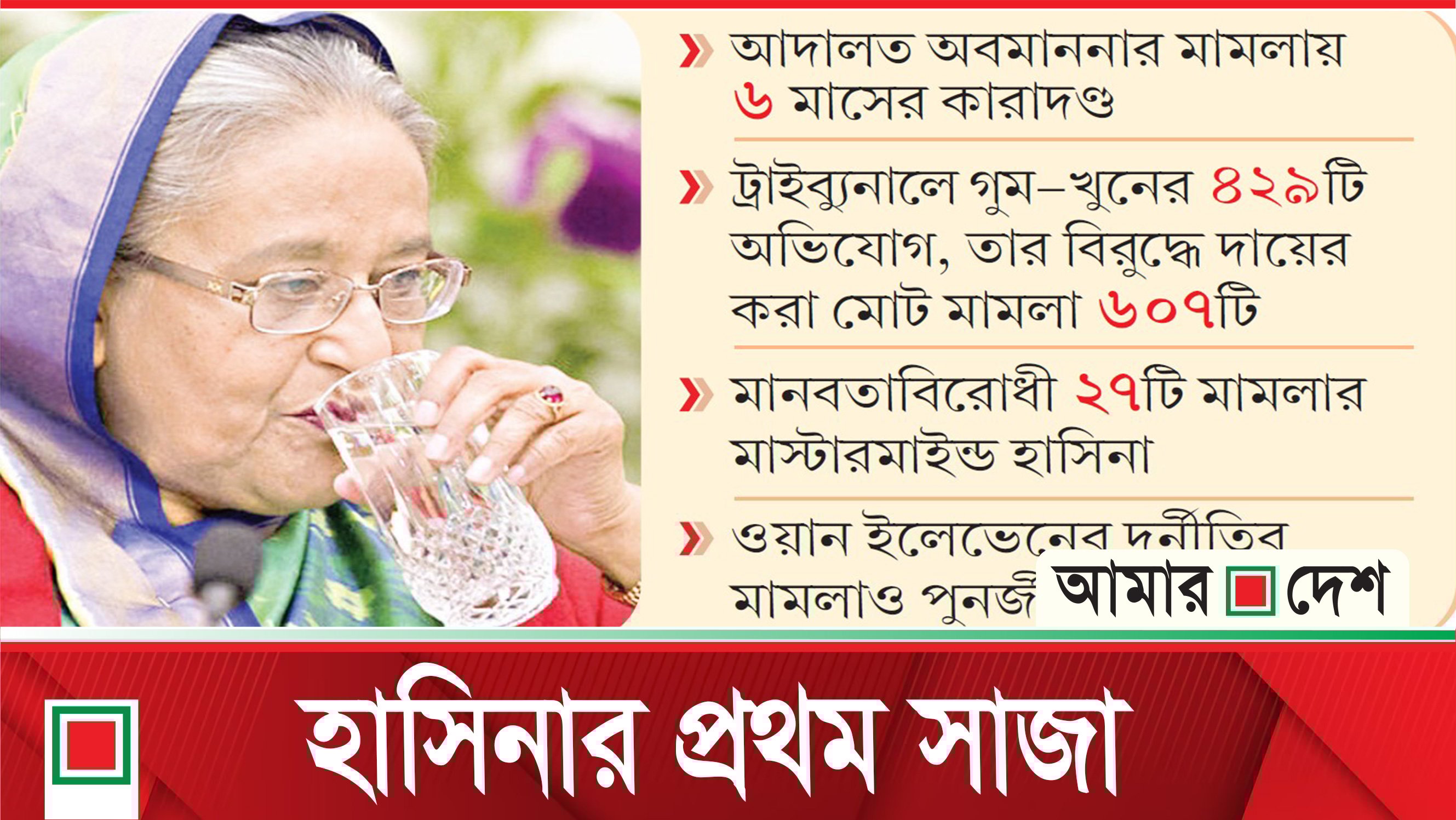 ‘ছয় মাসের মধ্যে দৃশ্যমান হবে হাসিনার ট্রায়াল’