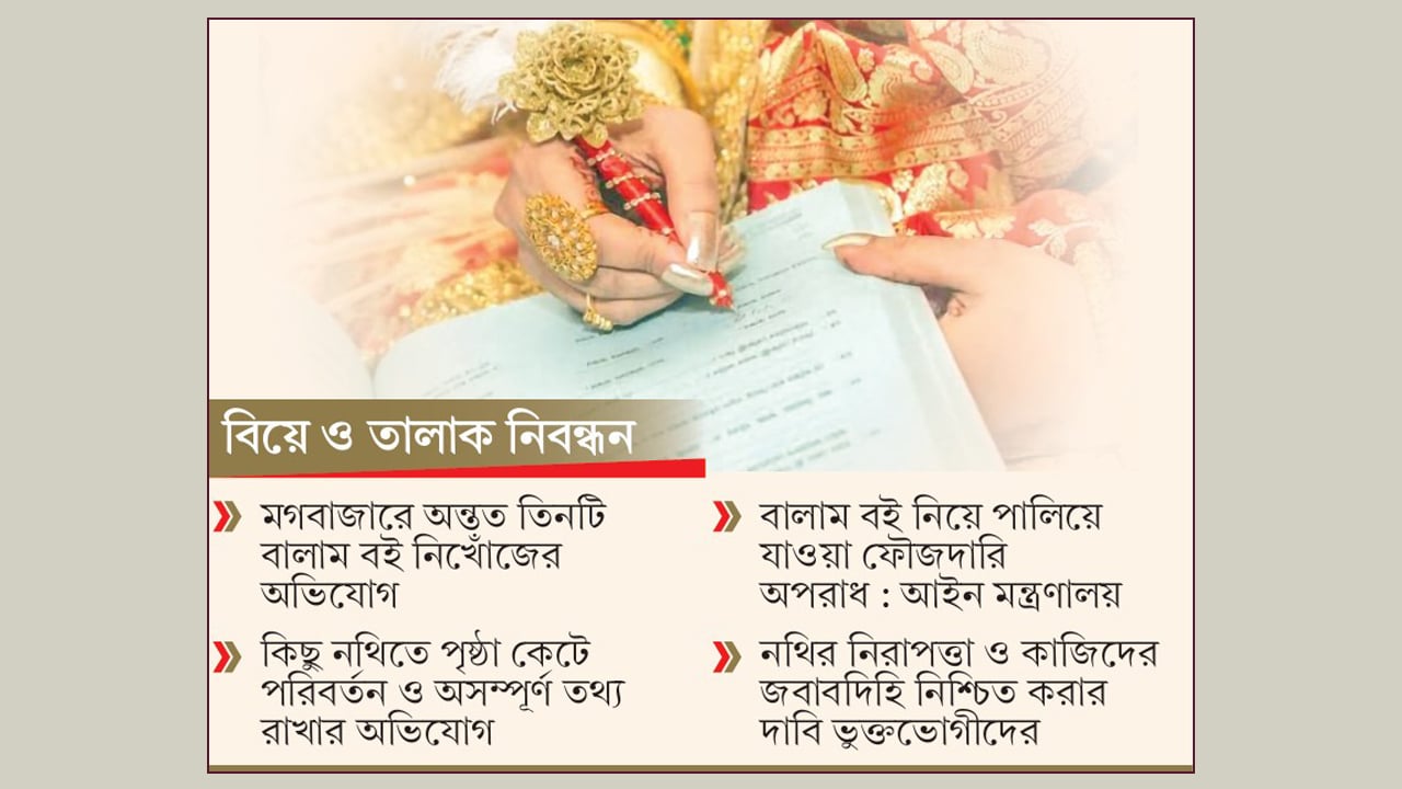 বালাম বই নিয়ে উধাও আওয়ামীপন্থি কাজিরা, ভোগান্তি সেবাপ্রার্থীদের
