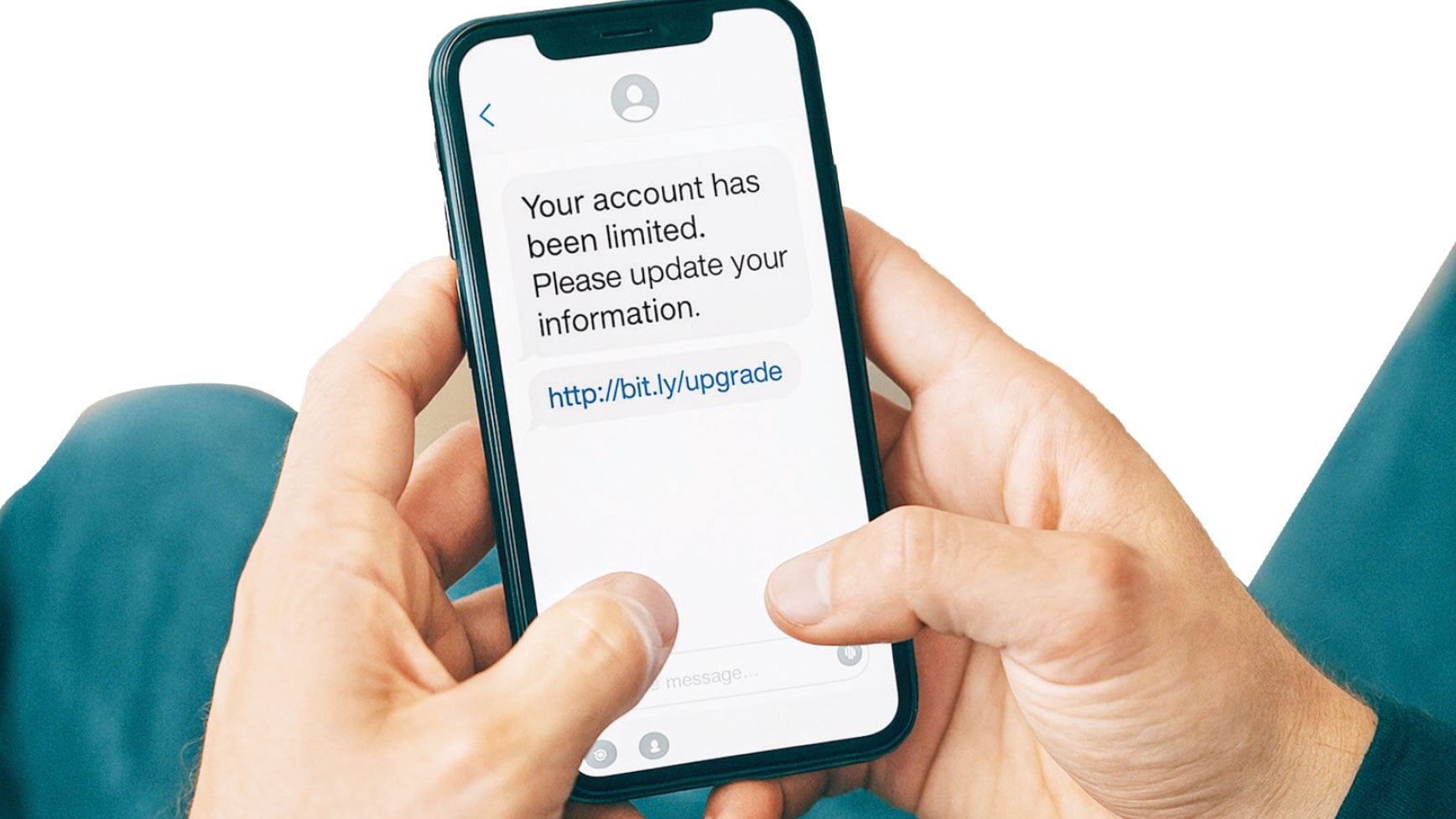 ভুয়া মেসেজে ক্লিক করলেই বিপদ