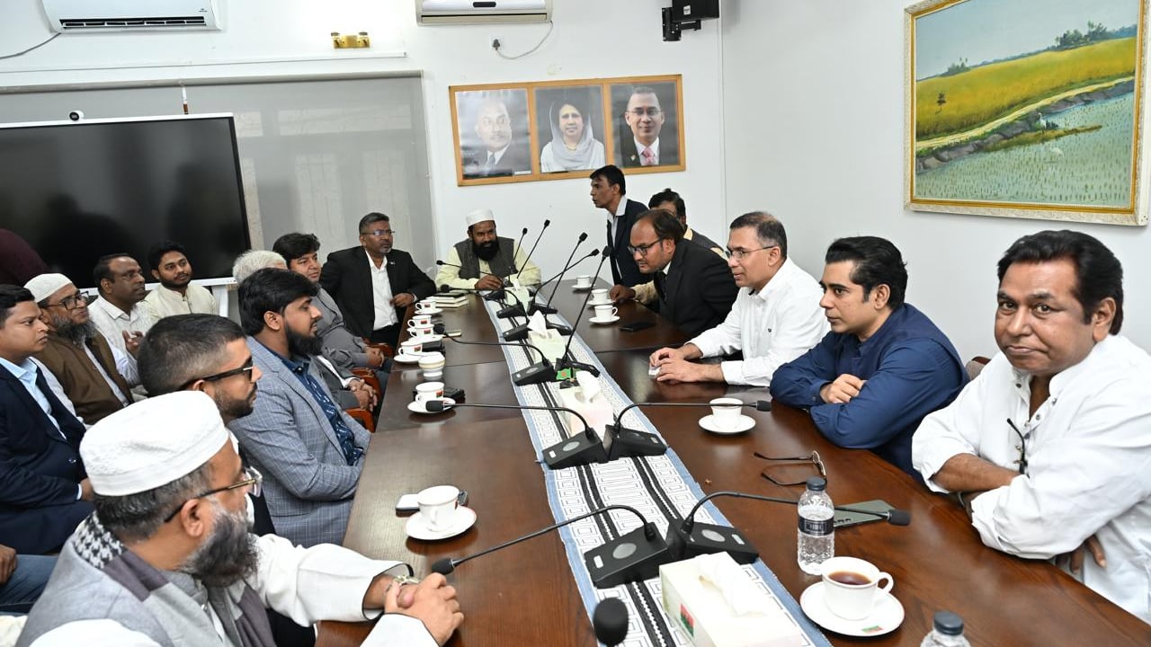 তারেক রহমানের সঙ্গে ৭ দলের নেতাদের সাক্ষাৎ