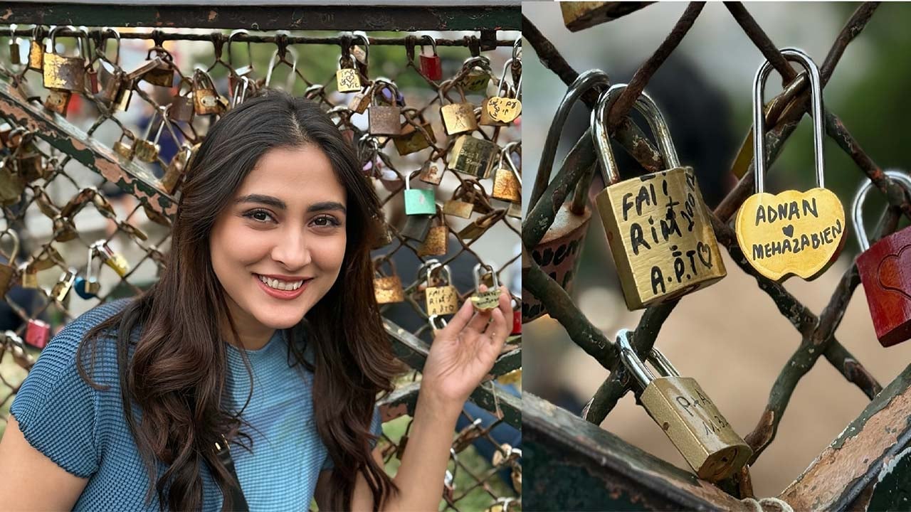 স্বামীর নামে ‘প্রেম তালা’ দিলেন মেহজাবীন