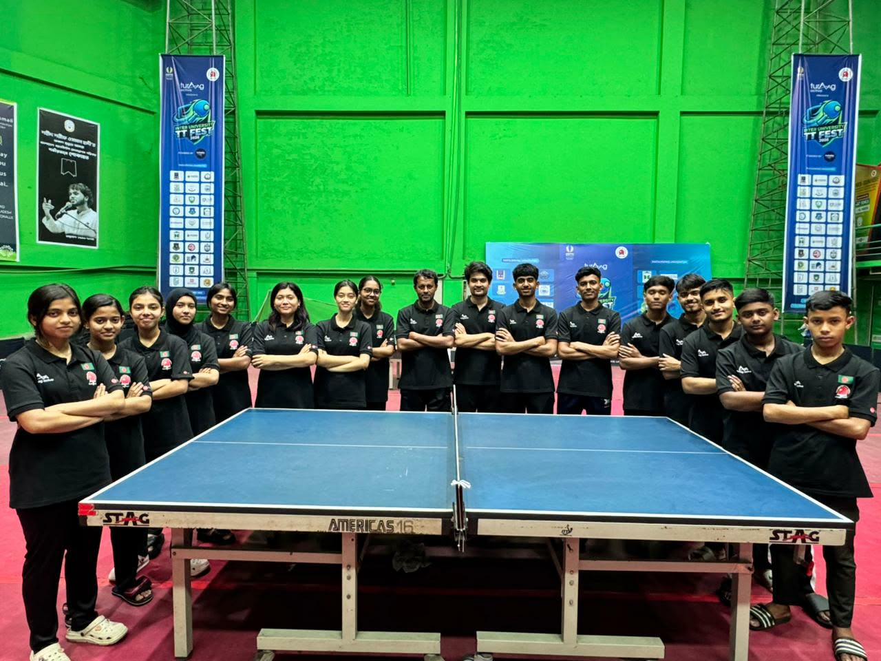 সাউথ এশিয়ান জুনিয়রে অংশ নিতে ভারতের পথে যুব টেবিল টেনিস দল