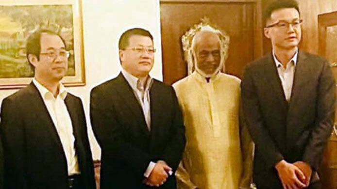 বিএনপি নেতা মঈন খানের বাসায় নৈশভোজে চীনা রাষ্ট্রদূত