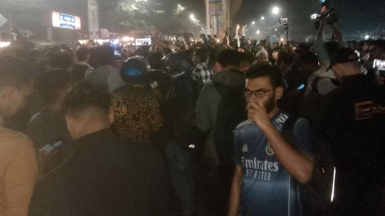 হাদির মৃত্যুতে শাহবাগে শোক মিছিল