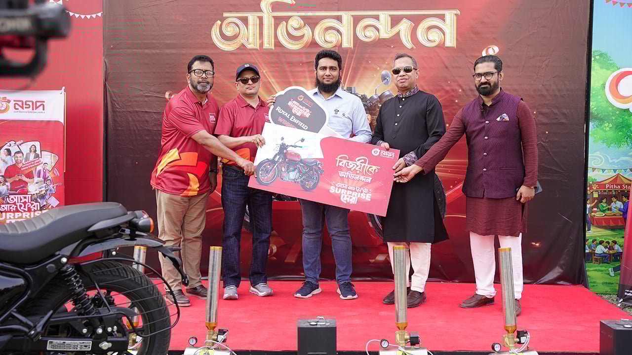 নগদ ক্যাম্পেইনে রয়েল এনফিল্ড জিতলেন কুমিল্লার নোমান