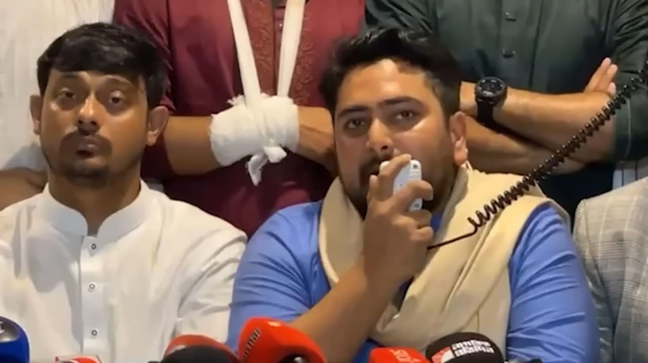 তারেক রহমানের সম্মতিতে পাটওয়ারীর ওপর হামলা হয়েছে: নাহিদ