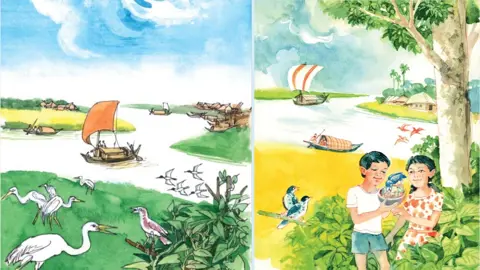 প্রাথমিকের বাংলা বইয়ে নৌকার ছড়াছড়ি
