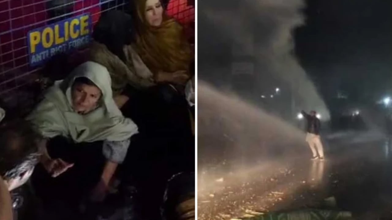 ইমরান খানের বোনদের অবস্থান ধর্মঘটে পুলিশের বাধা