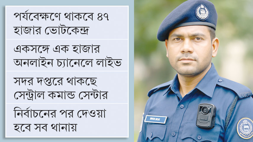পুলিশে নতুন সংযোজন অত্যাধুনিক ‘বডিক্যাম’