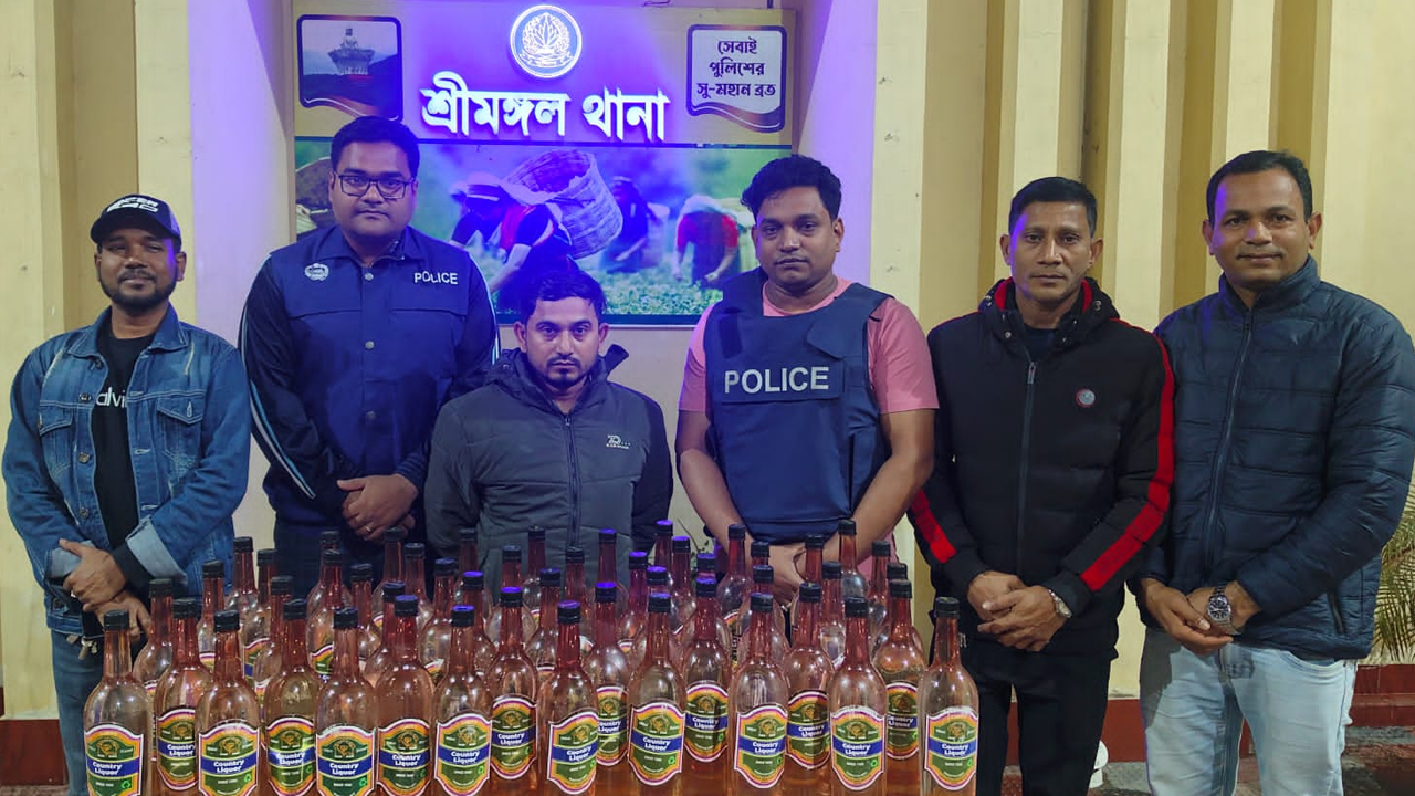 শ্রীমঙ্গলে পুলিশের অভিযানে বিপুল পরিমাণ মাদক উদ্ধার