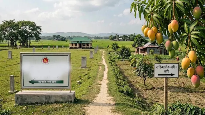 একই দাগে সরকারি ও ব্যক্তিমালিকানাধীন জমি থাকলে আলাদা করে নামজারি
