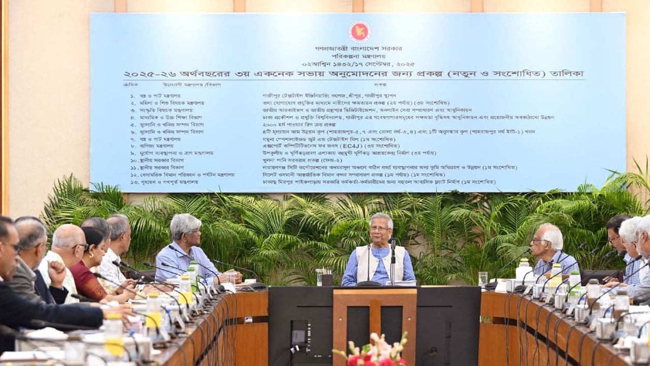 একনেকে ৮ হাজার ৩৩৩ কোটি টাকার ১৩ প্রকল্প অনুমোদন