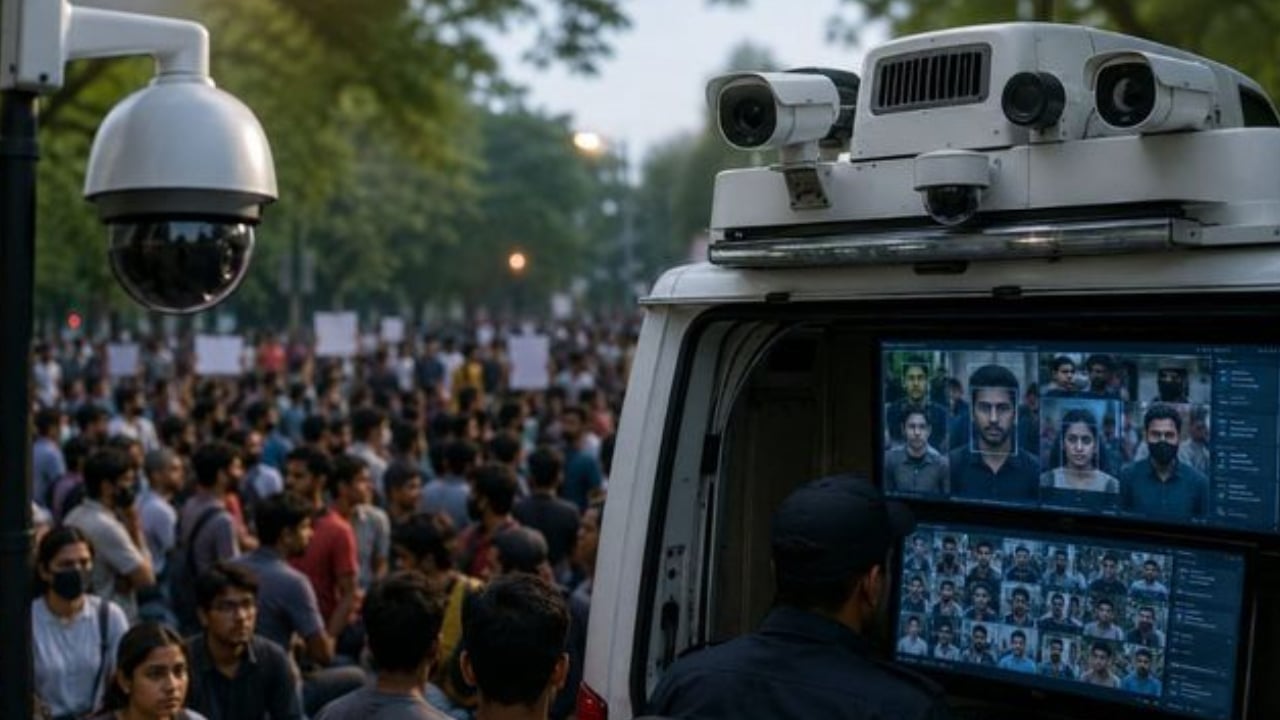 চেহারা শনাক্তকরণ প্রযুক্তি ও সিসি ক্যামেরায় মুড়ে ফেলা হলো দিল্লির বিক্ষোভস্থল