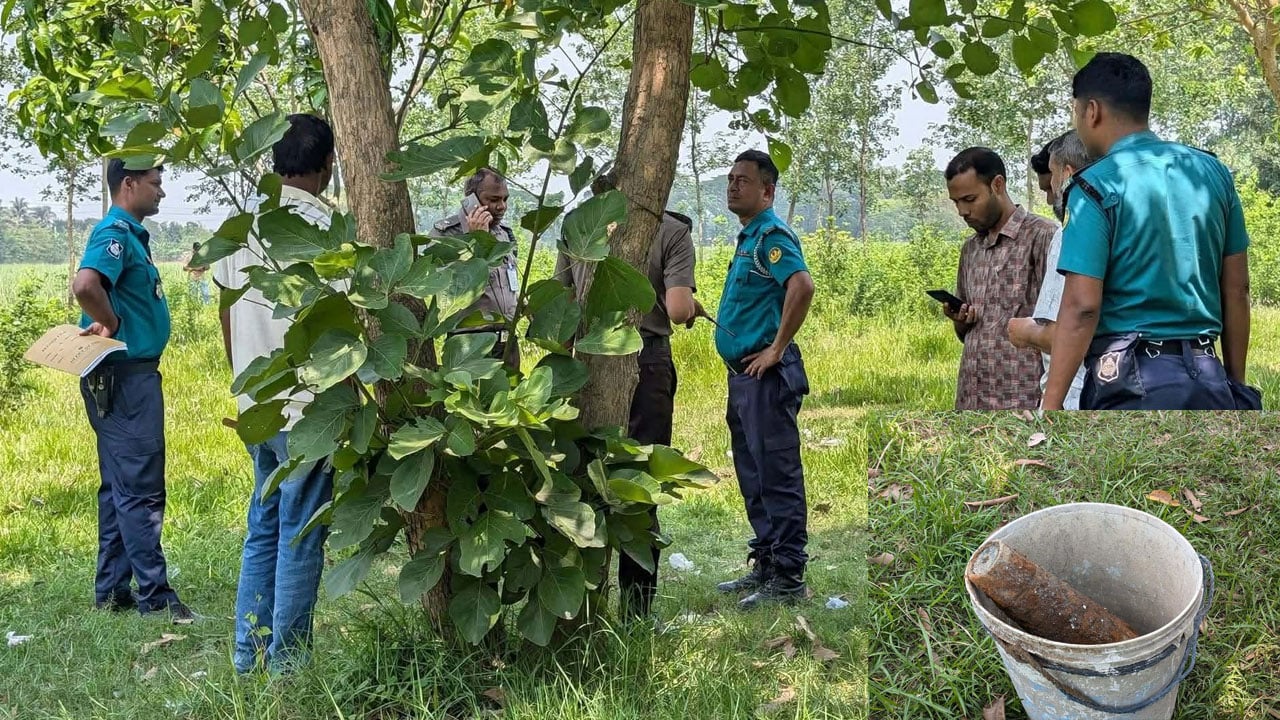 রাবিতে অবিস্ফোরিত মর্টার শেল উদ্ধার, নিষ্ক্রিয় করল পুলিশ