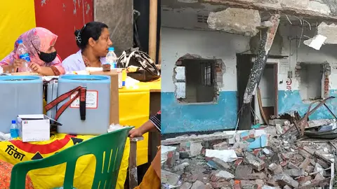 রাতের আঁধারে গুঁড়িয়ে দেওয়া সেই রাড্ডা হাসপাতালে দেওয়া হলো শিশুদের টিকা