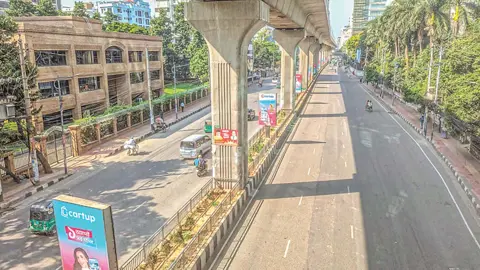 দুর্গাপূজার ছুটিতে ফাঁকা রাজধানী 