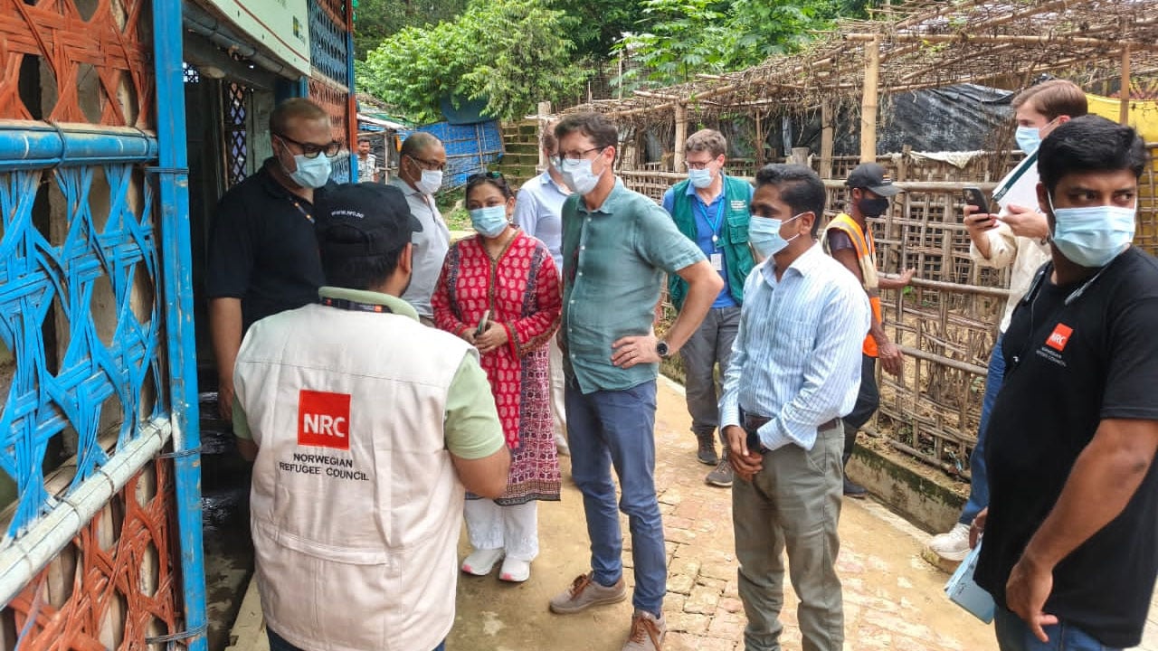 রোহিঙ্গা ক্যাম্পে নরওয়ের রাষ্ট্রদূতের পরিদর্শন