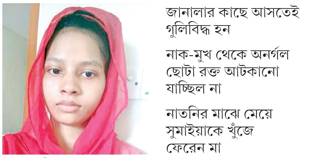 হেলিকপ্টার থেকে ছোঁড়া গুলিতে শহীদ হন সুমাইয়া